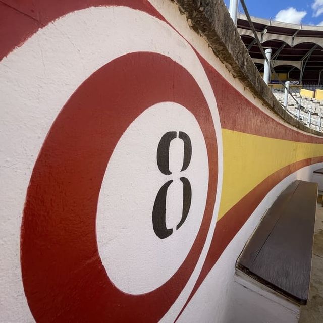 vista de los pasillos de plaza de toros de Palencia